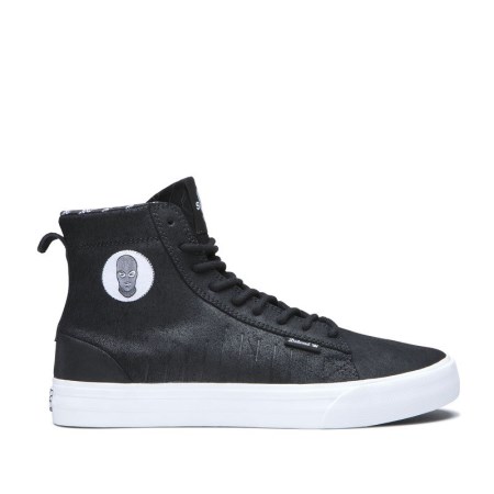 Supra Belmont High Mens High Tops Shoes Black UK 28CGI